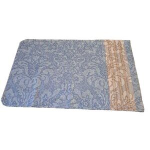 Vintage Springs Pillowcase Standard Blue Beige Lotus Flower Retro Cottage